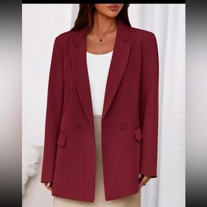 PRETTYGARDEN Fall 2026 Blazers for Women Business Casual Long Sleeve Lapel L